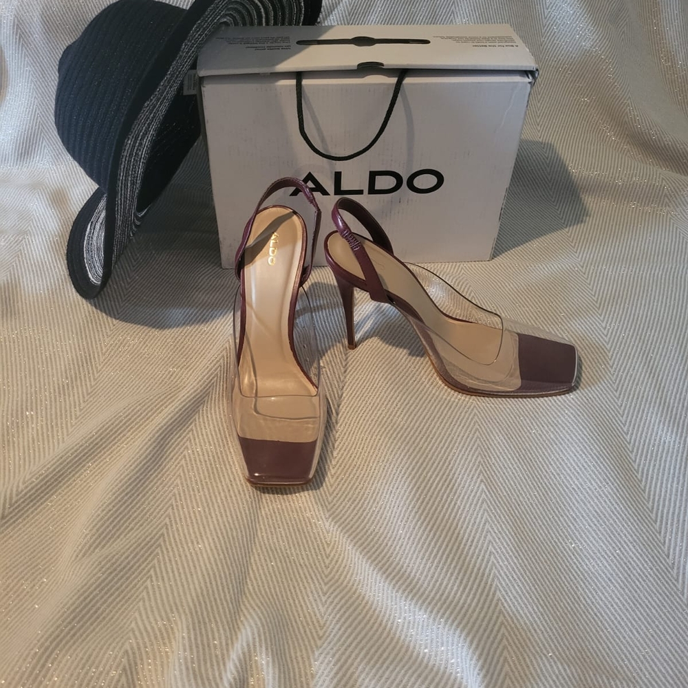 Aldo Purple High Heels with Platform Sole